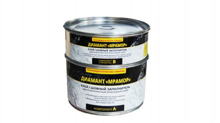 Эпоксидный клей шовный заполнитель «Diamant» Диамант Мрамор густой Бесцветный