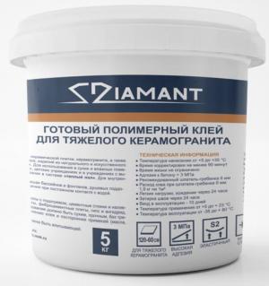 Готовый клей для тяжелого керамогранита Diamant Star lvl.300T