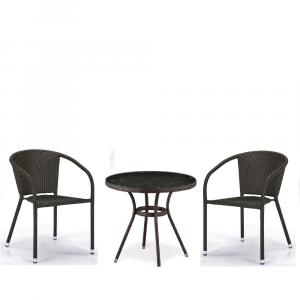 Комплект плетеной мебели T282ANT/Y137C-W53 Brown (2+1)