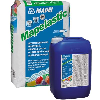 Двухкомпонентная гидроизоляция Mapei Mapelastic A+B 32 кг