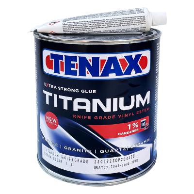 Клей полиэфирный Titanium Neutro (нейтральный / без пигмента) густой 1л / Tenax