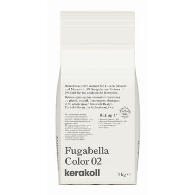 Декоративная полимерная затирка Kerakoll Fugabella Color 0-20 3кг №02